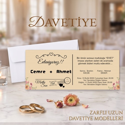 Beren Uzun Davetiye 0947 Beren Uzun Davetiye 0947 - Yaren Davetiye
